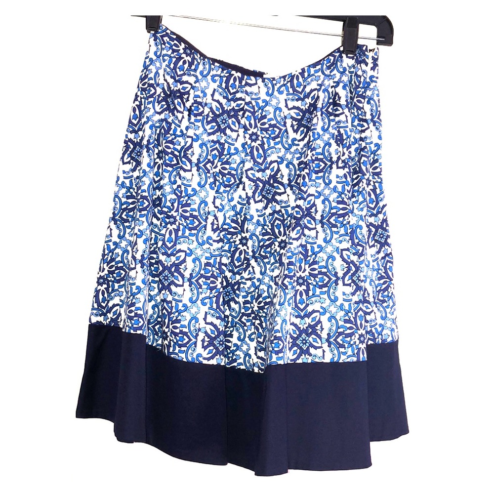 Patterned Blue Skirt